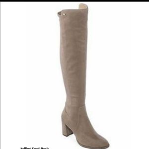 Liz Claiborne Over the Knee faux Suede Boots size 10 medium